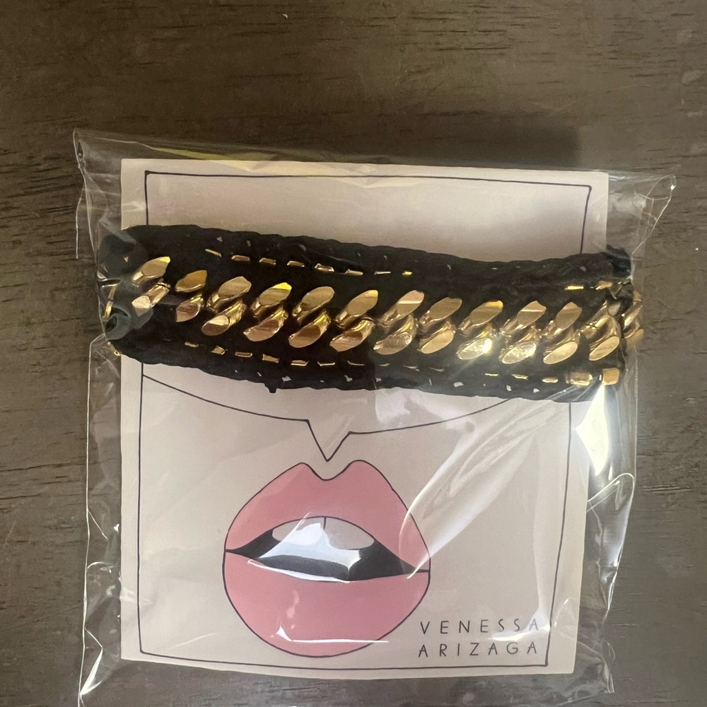 Black and Gold Chain Bracelet